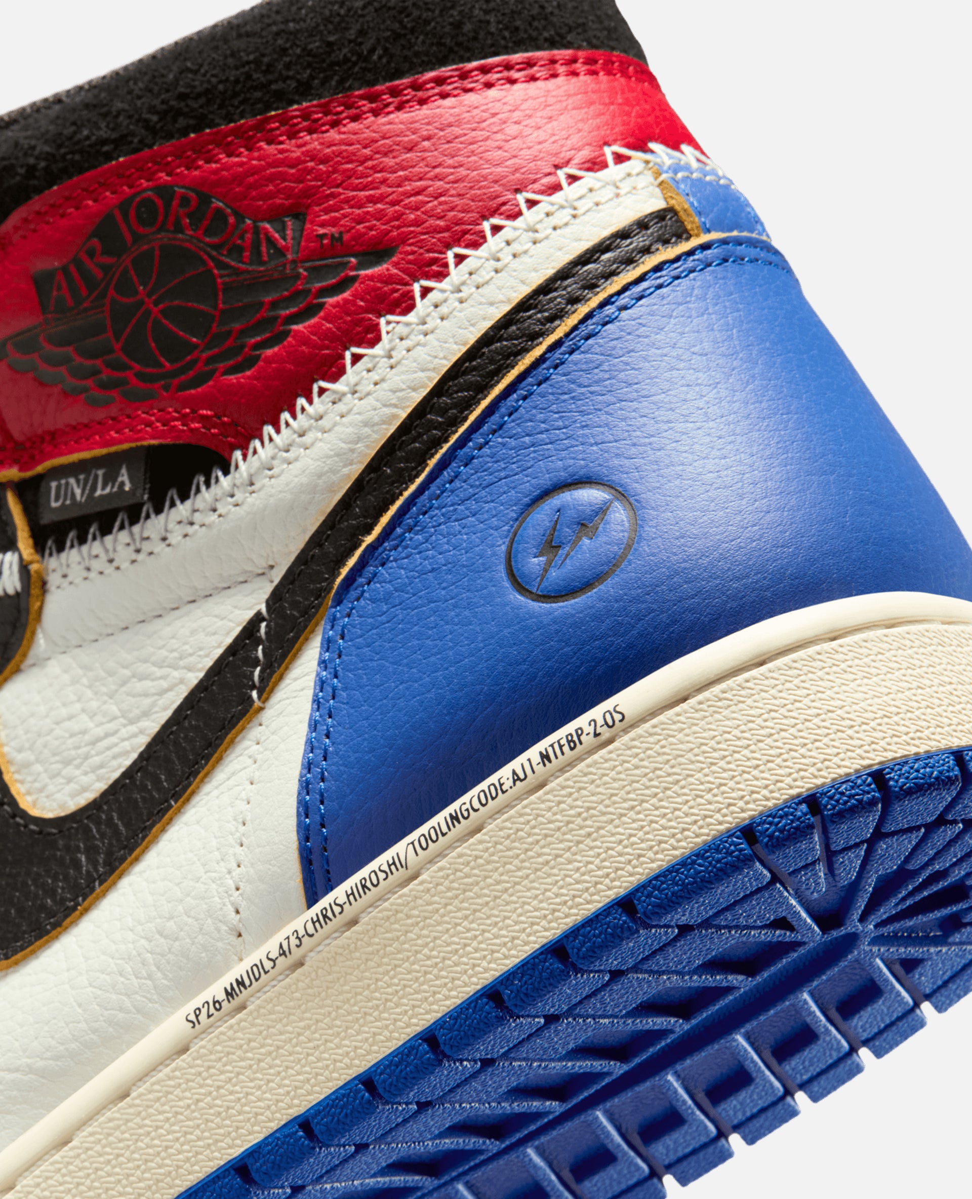 Air Jordan 1 Retro High OG x Union x Fragment (Black/White-Varsity Red-Sport Royal)