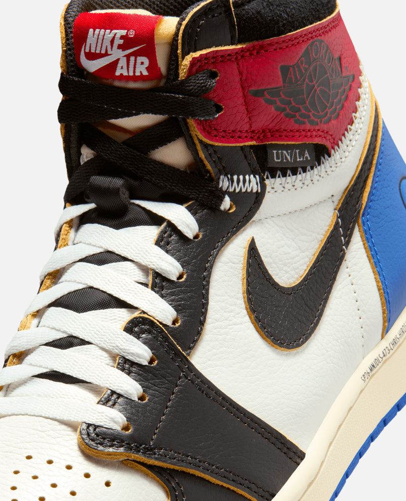 Air Jordan 1 Retro High OG x Union x Fragment (Black/White-Varsity Red-Sport Royal)