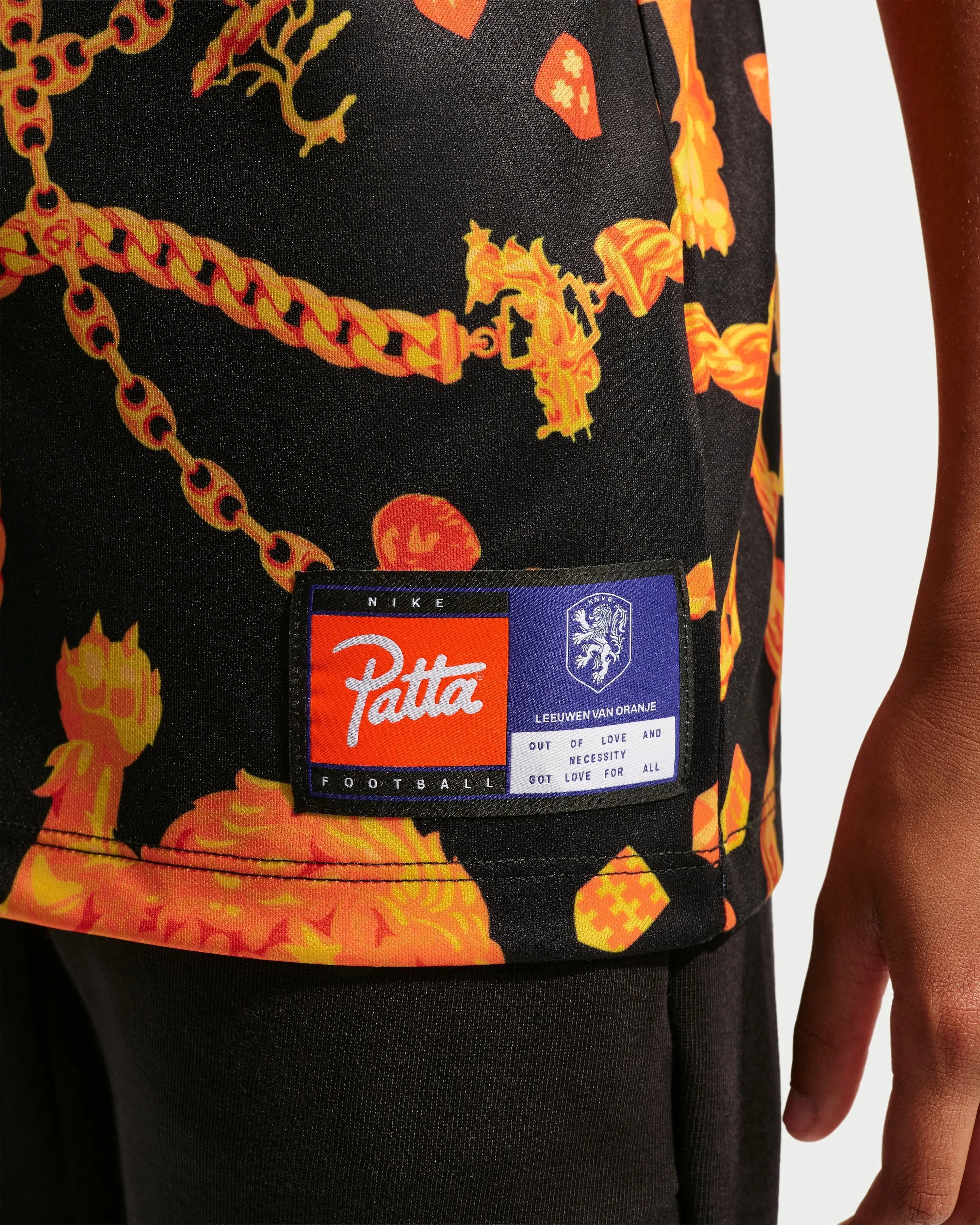 Patta x Nike KNVB Pre-Match Jersey Kids (Black/Orange) - Patta
