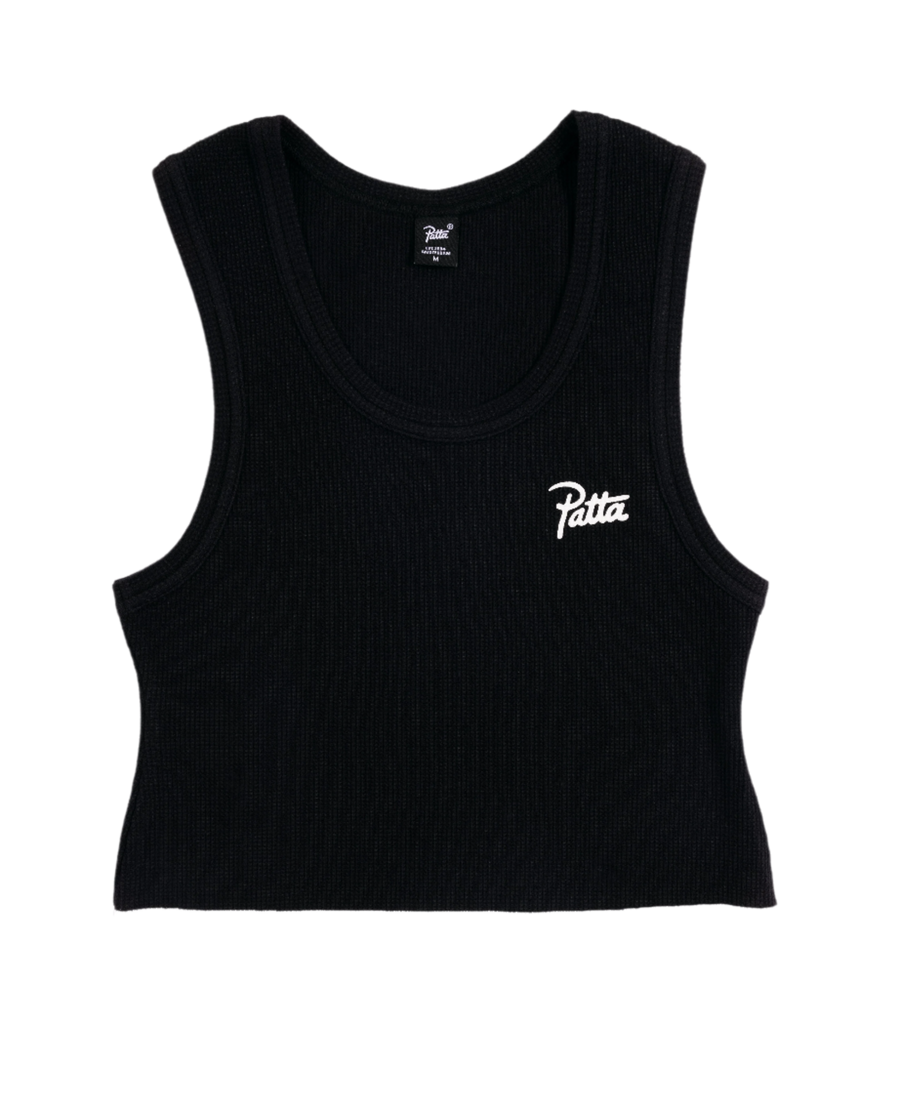 Patta Femme Cropped Waffle Tank Top