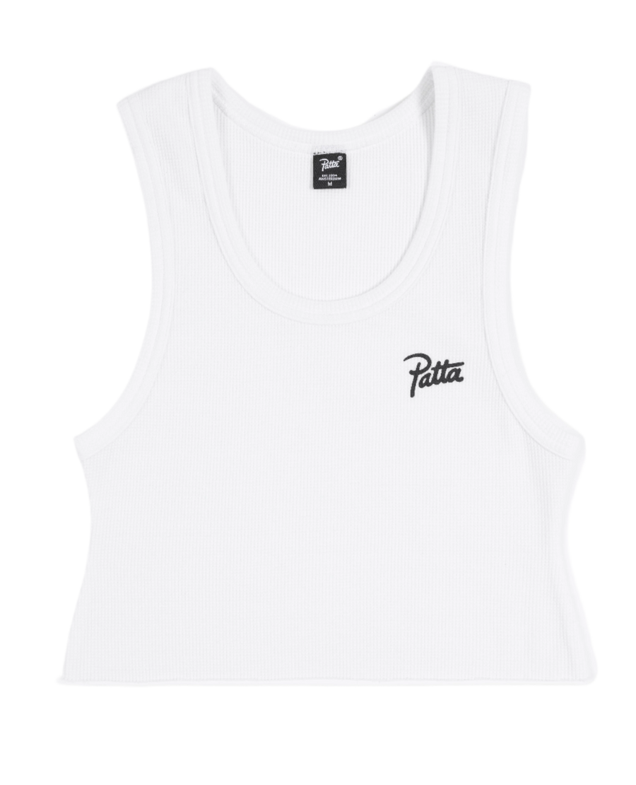 Patta Femme Cropped Waffle Tank Top