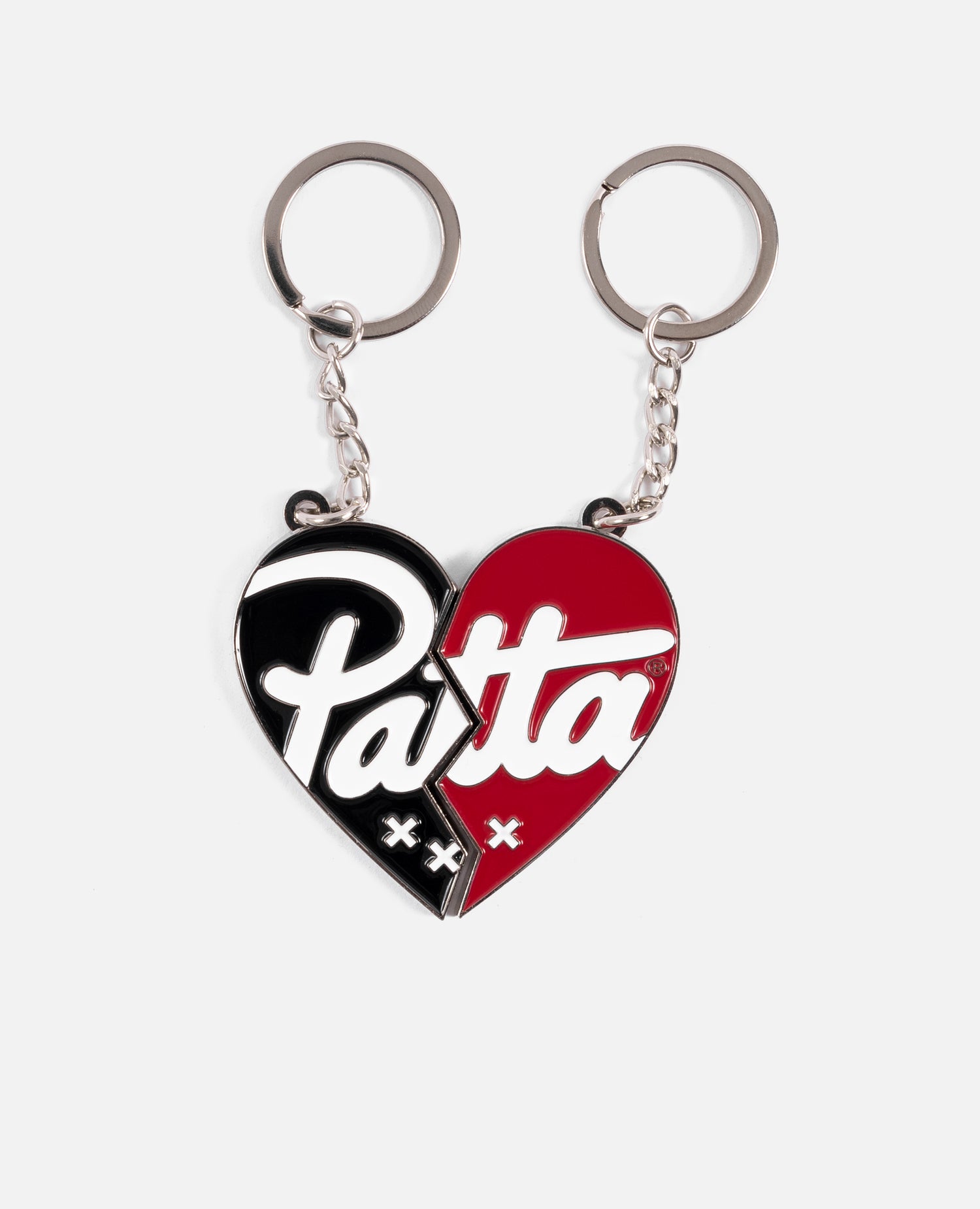 Patta Heart Keychain (Black/Red)