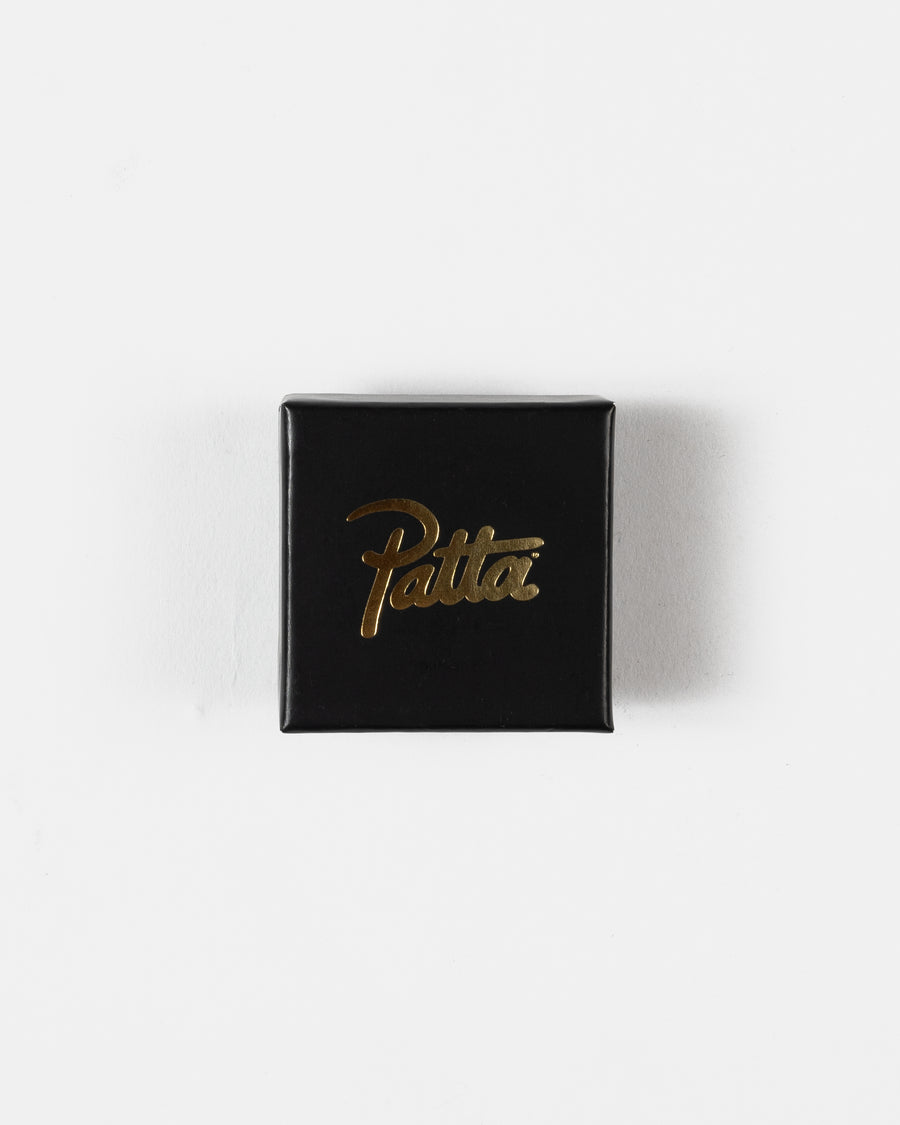 Patta Script Logo Gold Earring (Gold)