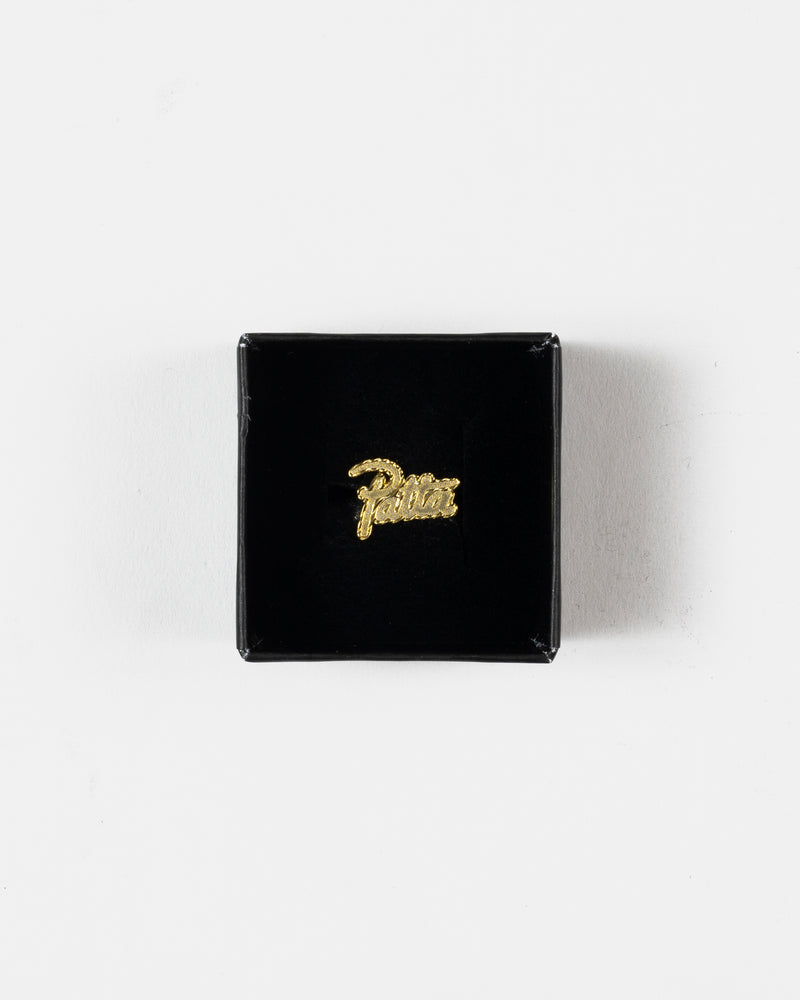Patta Script Logo Gold Earring (Gold)