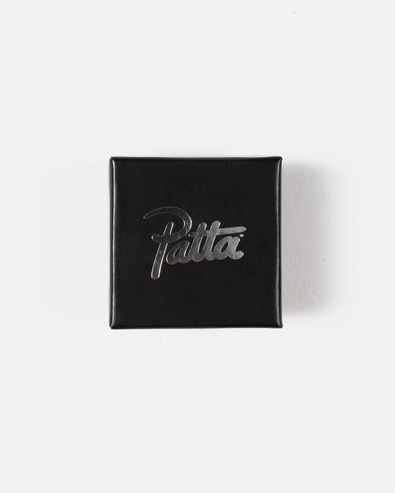 Patta Script Logo Silver Earring (Silver)