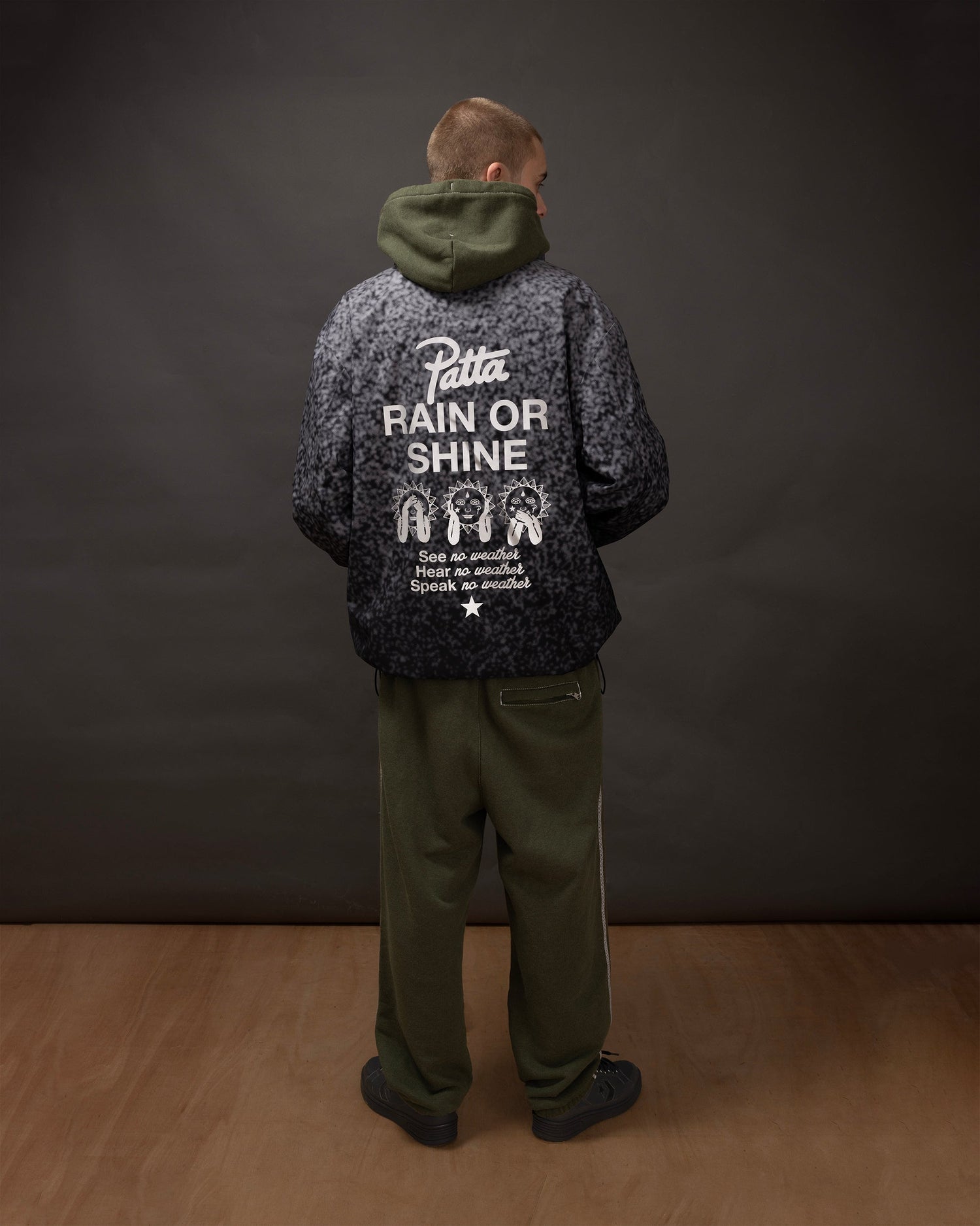 Patta x Converse Rain or Shine Jacket (Black Gradient)