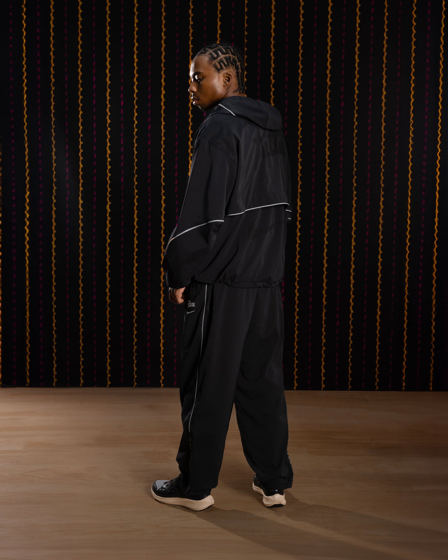 Nike x Patta Running Team Hooded Track Jacket (Black)