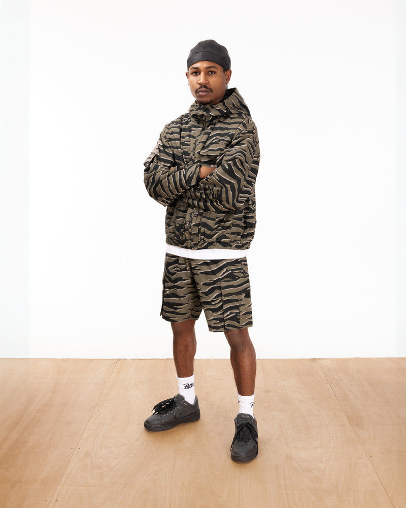 Patta Tiger Stripe Camo Cargo Ripstop Shorts