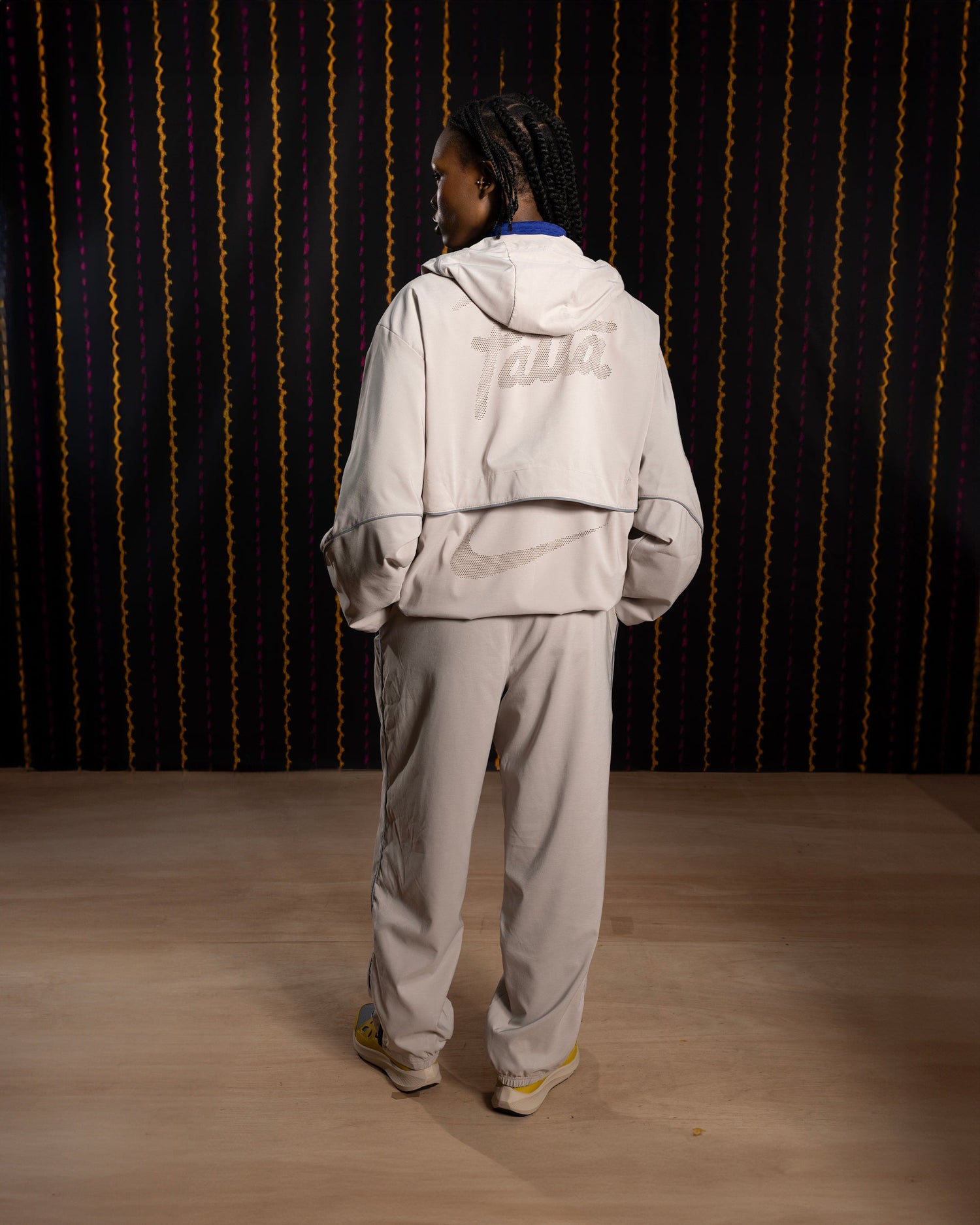 Nike x Patta Running Team Hooded Track Jacket (Sanddrift/Cream II) â Patta UK