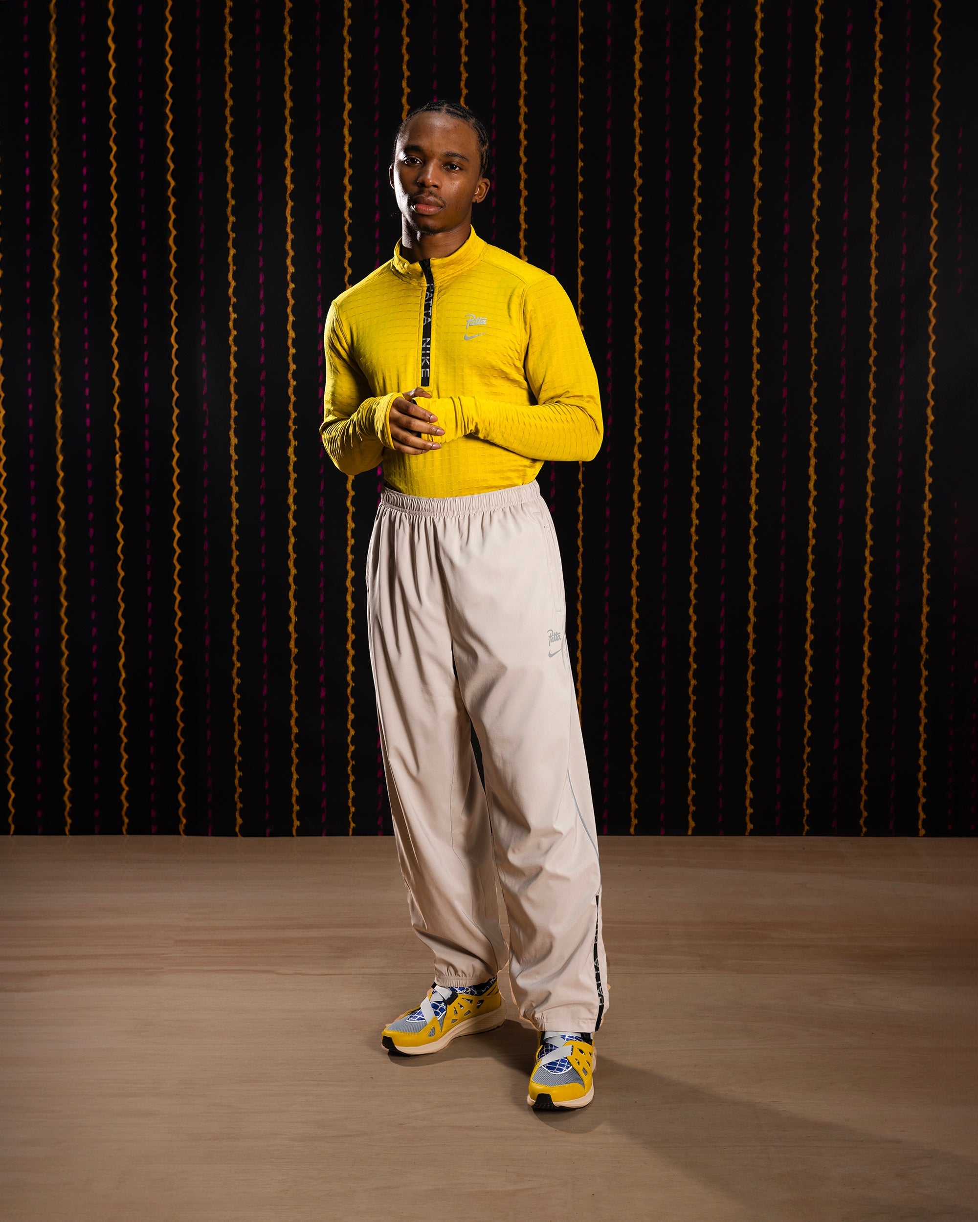 Nike x Patta Running Team Track Pants (Sanddrift/Cream II