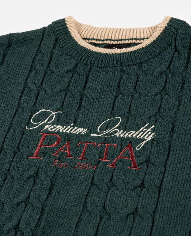 Patta Premium Cable Knitted Sweater