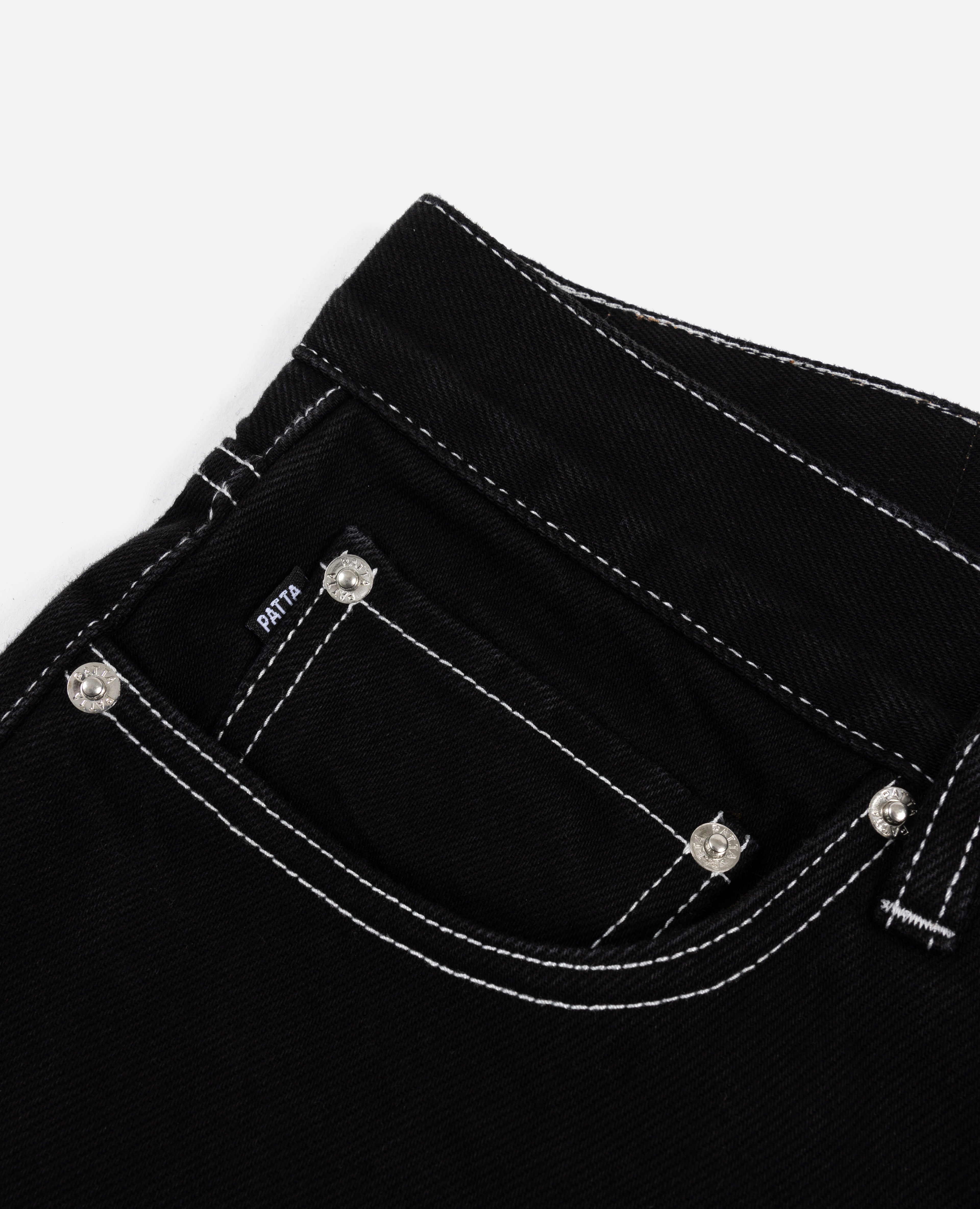 Side patti 2024 jeans black