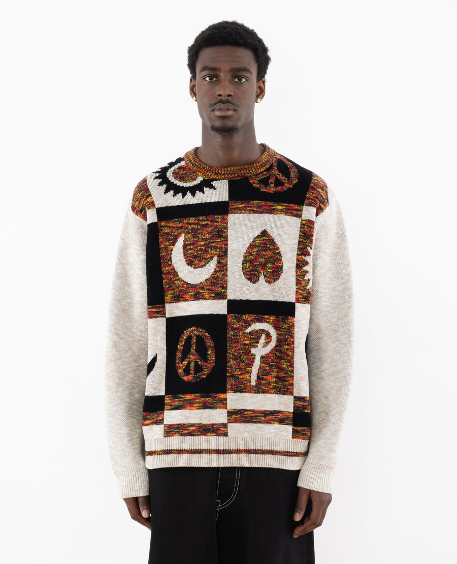 Patta Jacquard Crayon Knitted Sweater