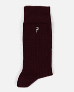 Purple Patta basic dress socks with a subtle Patta 'P' script logo