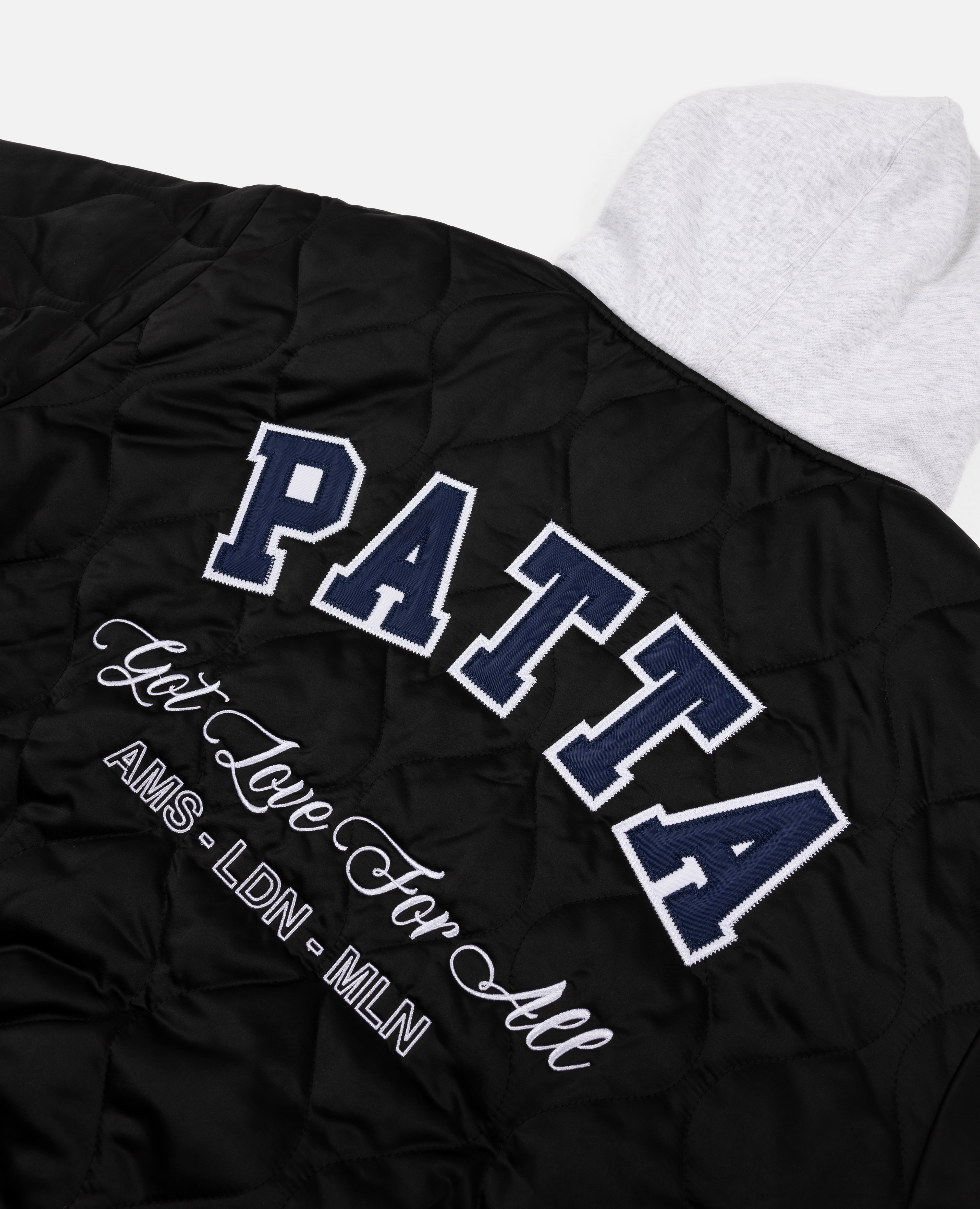 Patta Hooded Bomber Jacket (Black) – Patta UK