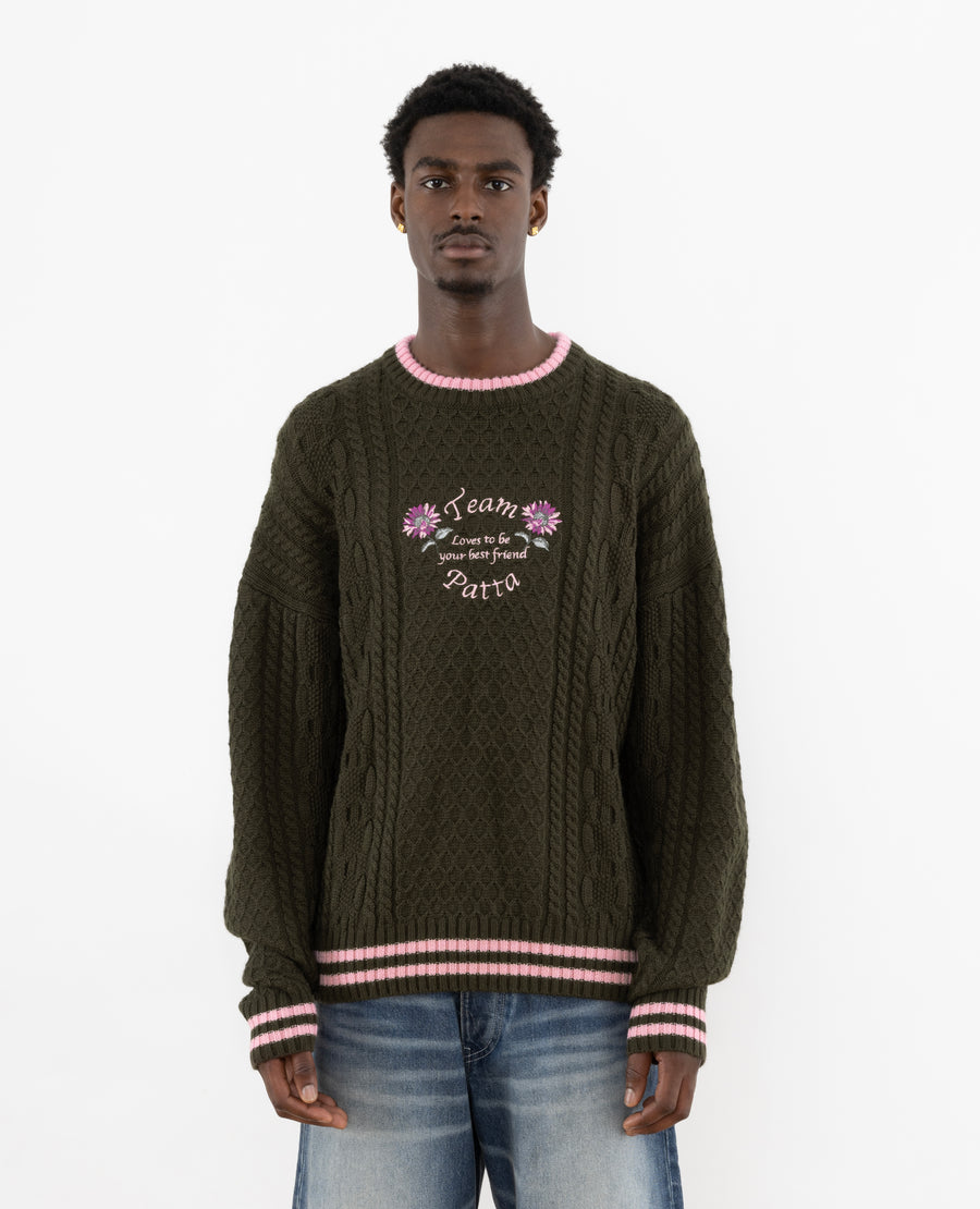 Patta Loves You Cable Knitted Sweater