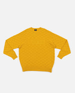 Yellow Patta knitted sweater with a Patta artwork on the chest