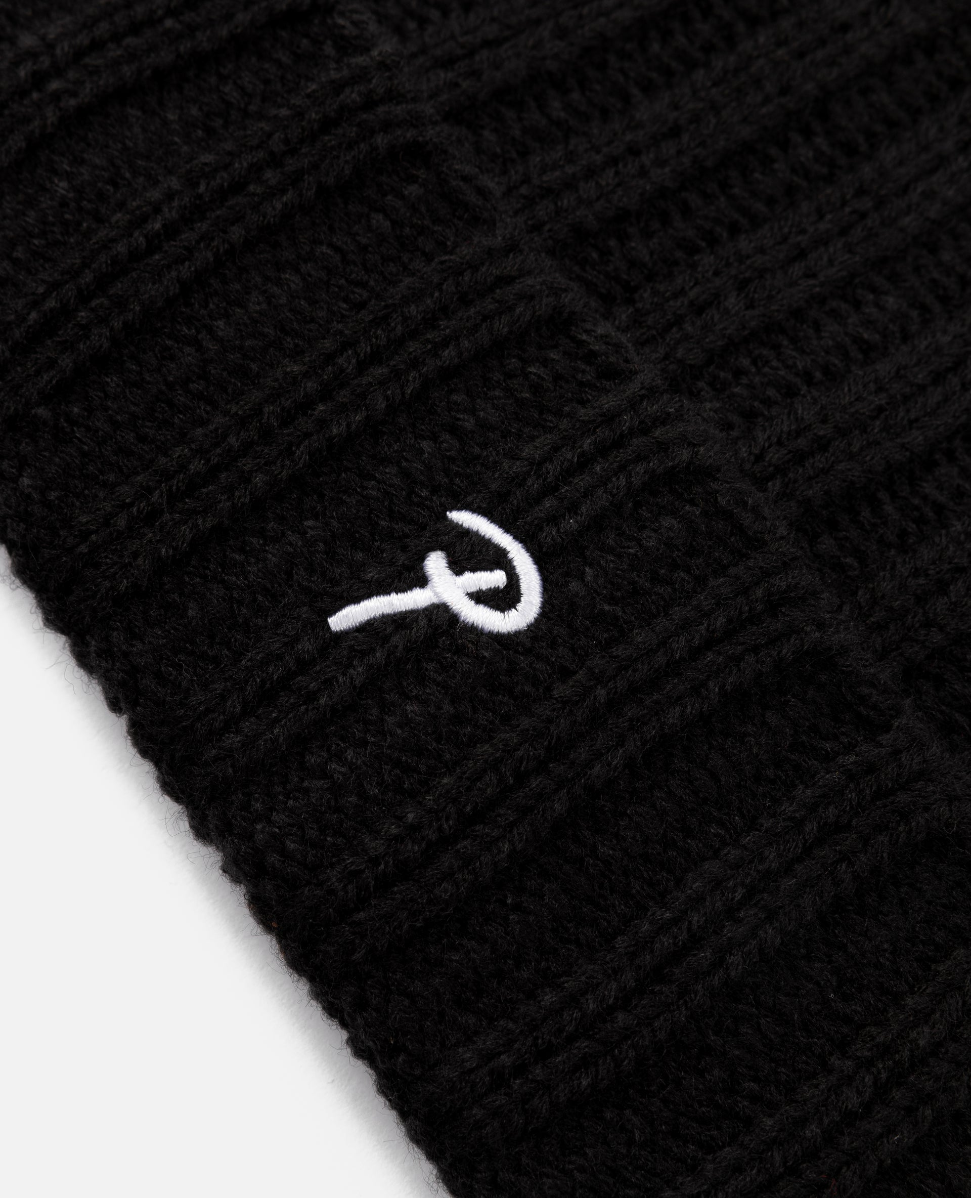 Patta Ribbed Knitted Beanie