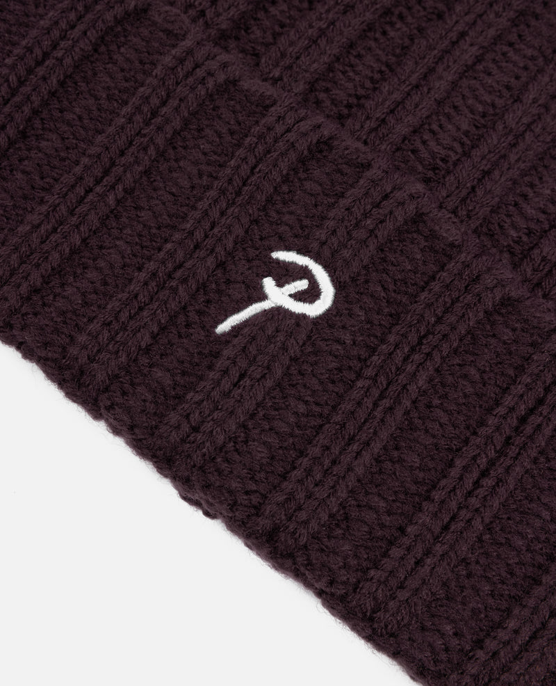 Patta Ribbed Knitted Beanie