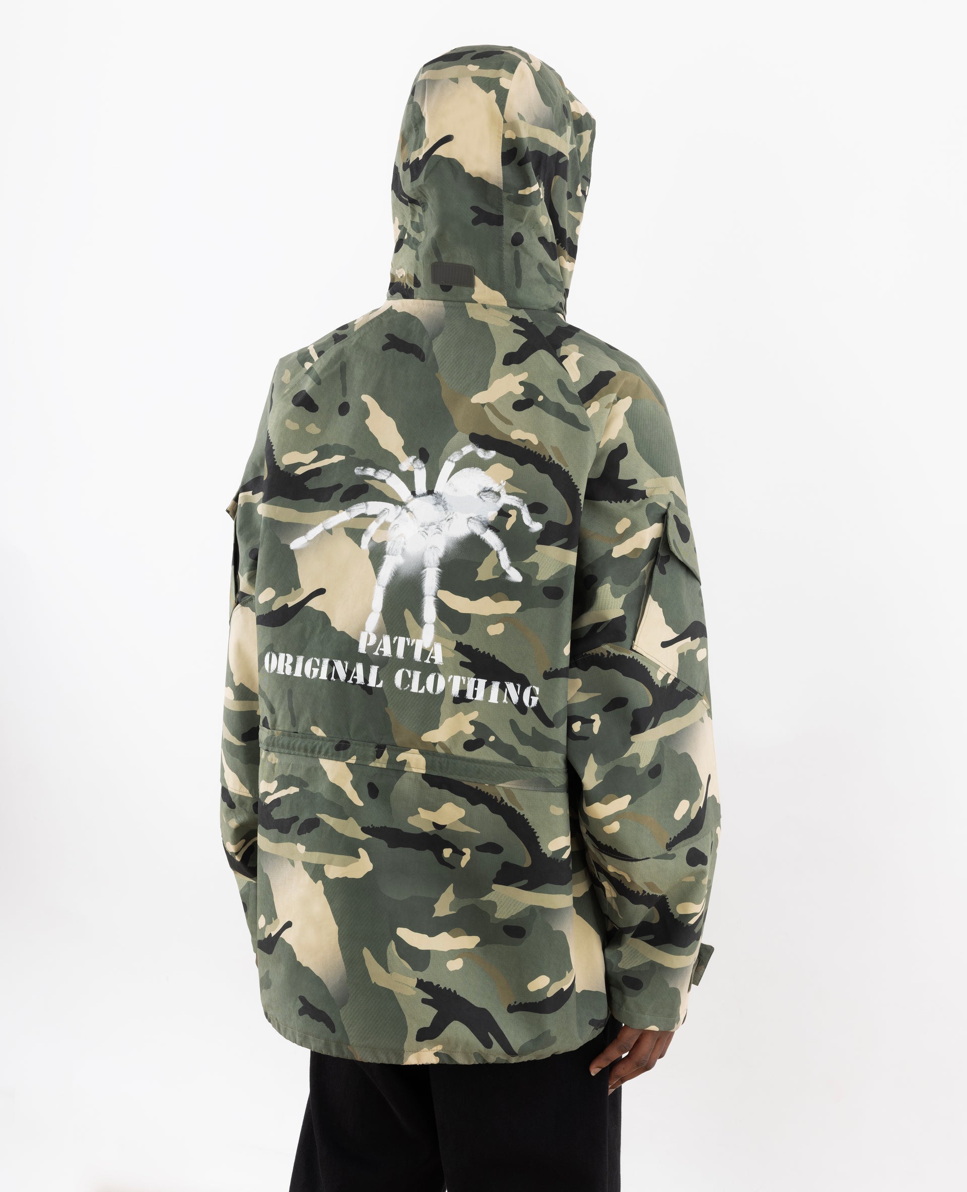 Patta Spray Camo Nylon Tactical Parka