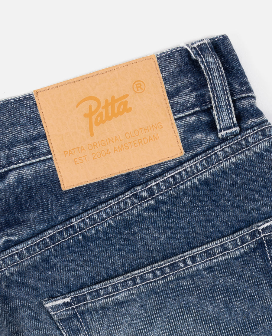 Patta Washed Loose Fit Denim Pants