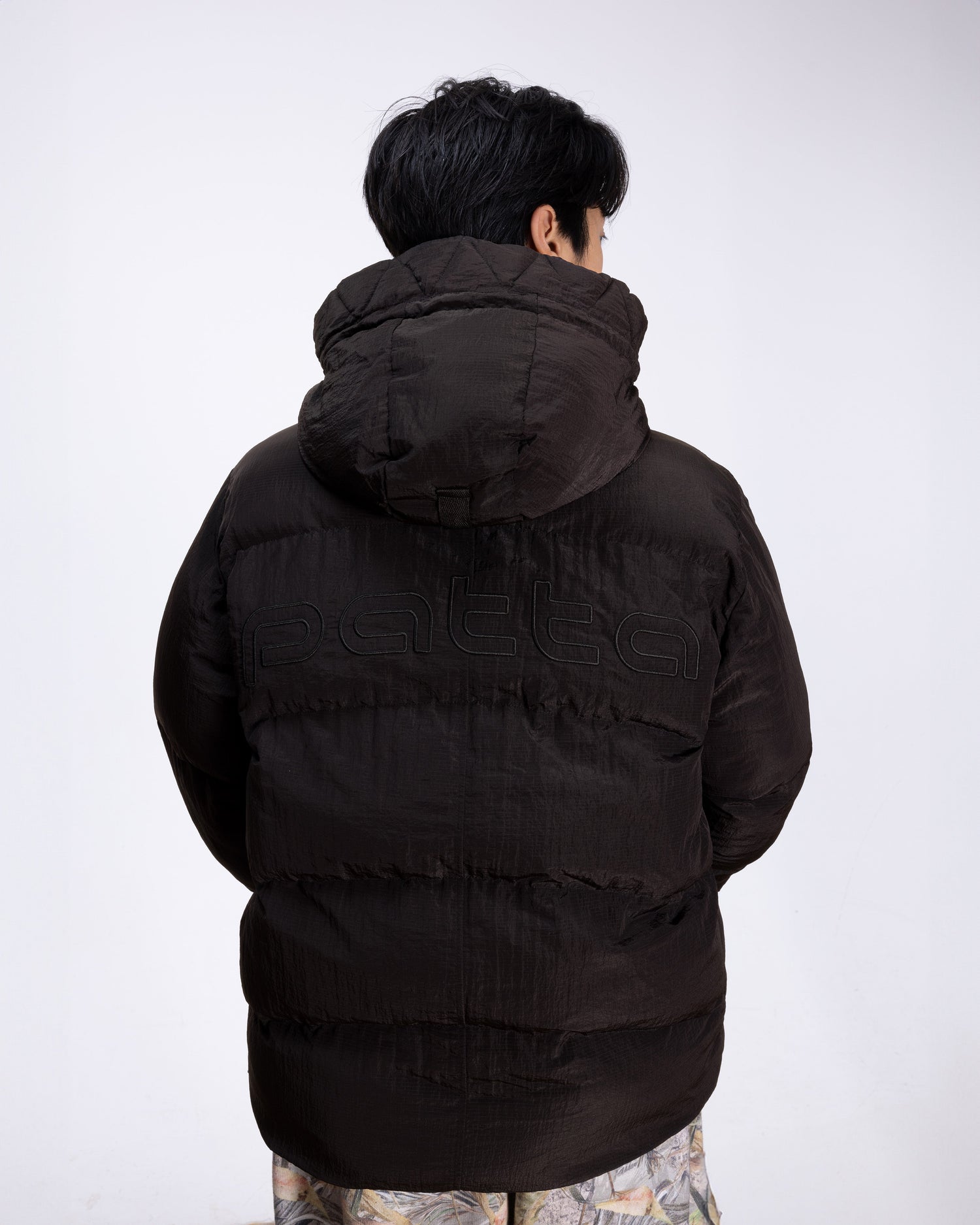 Patta Ripstop Puffer Jacket (Black)