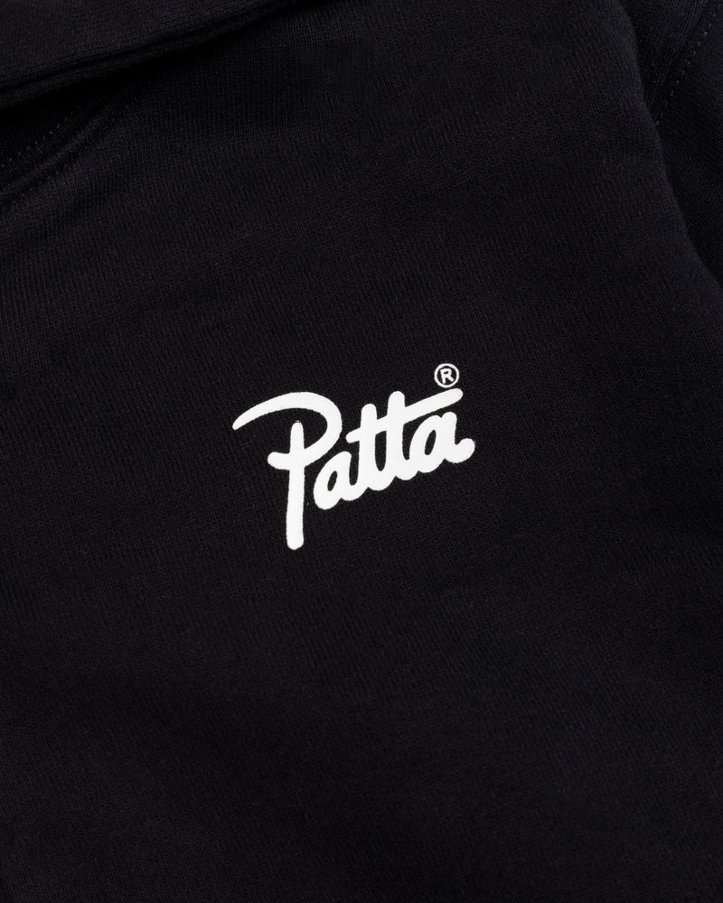 Patta Kids Zip-Up Hooded Sweater (Black)