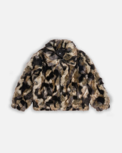 Patta Faux Fur Patchwork Jacket (Multi)