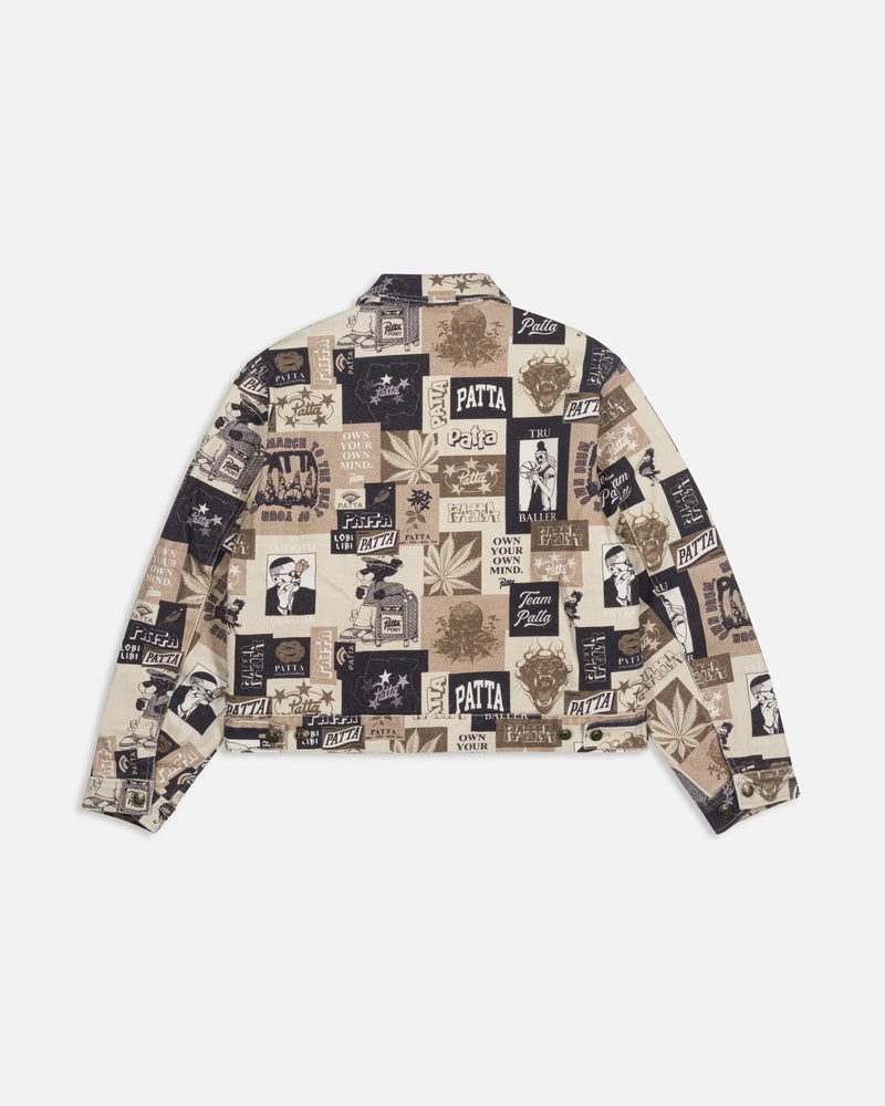Patta Collage Insulated Canvas Jacket (Multi)