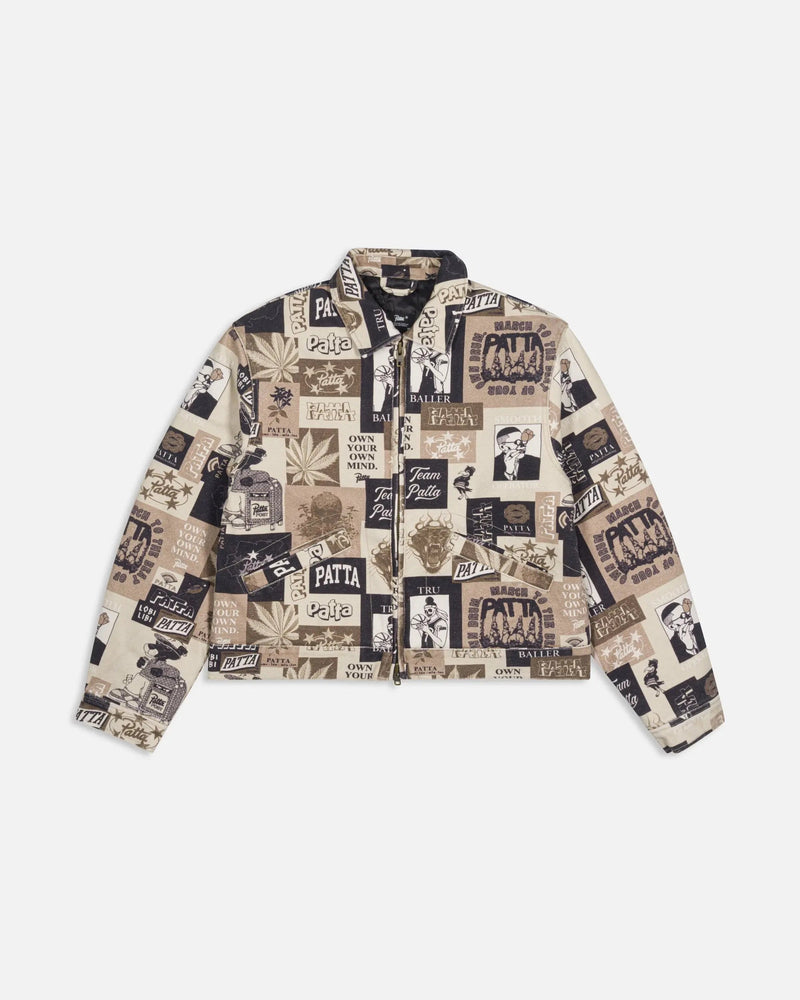 Patta Collage Insulated Canvas Jacket (Multi)