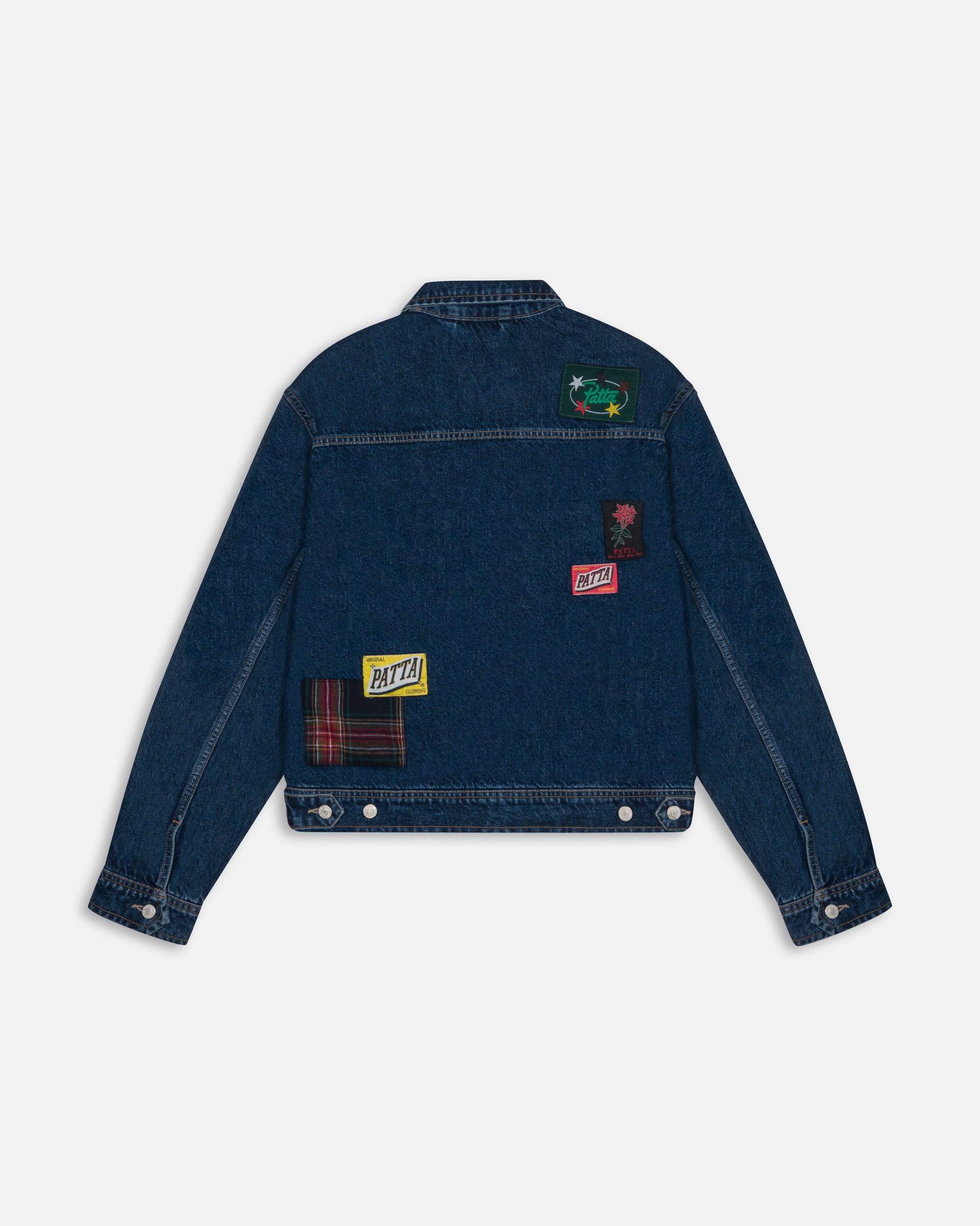 Patta Whole Lotta Labels Denim Jacket (Light Blue Denim) – Patta UK