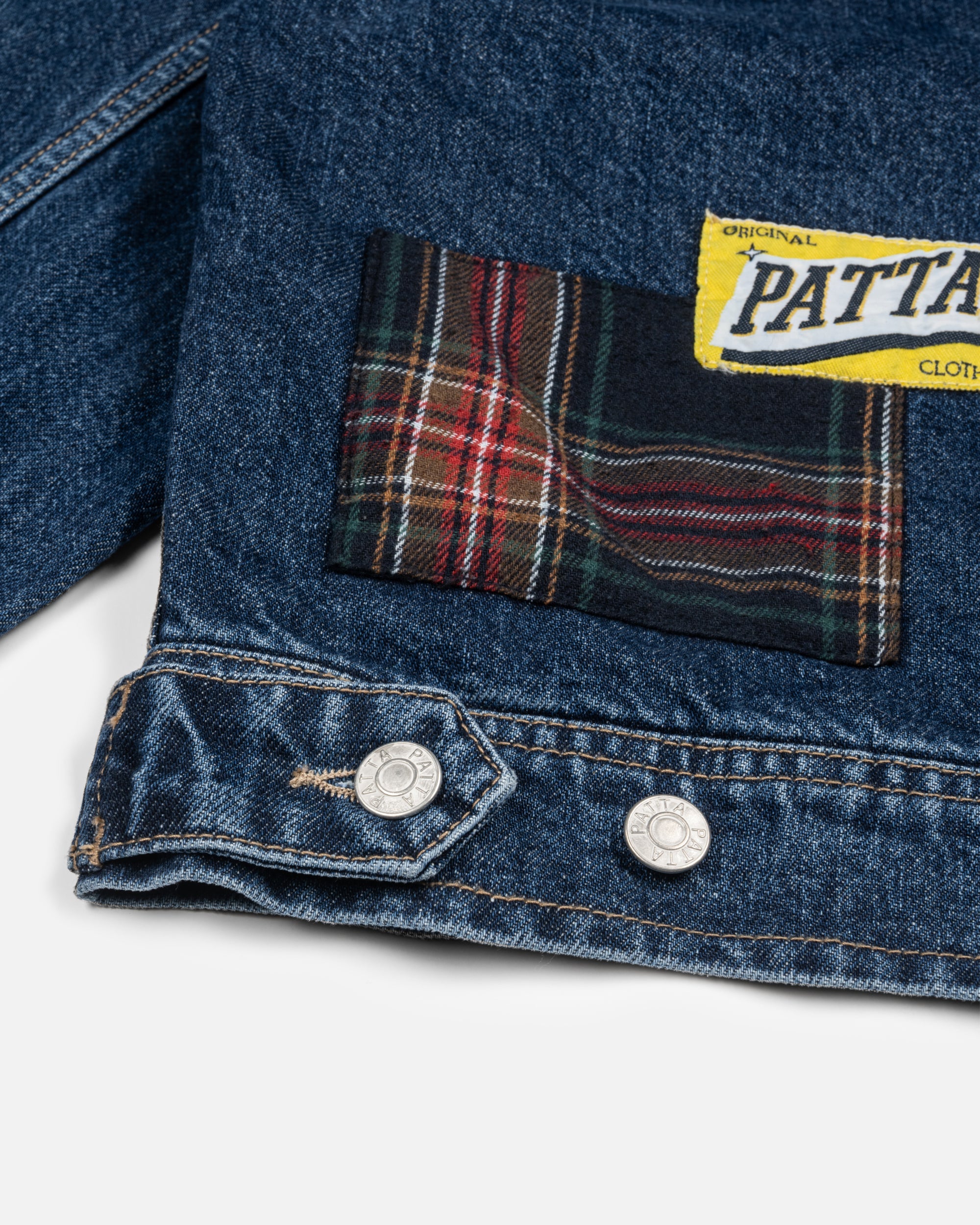 Patta Whole Lotta Labels Denim Jacket (Light Blue Denim) – Patta UK