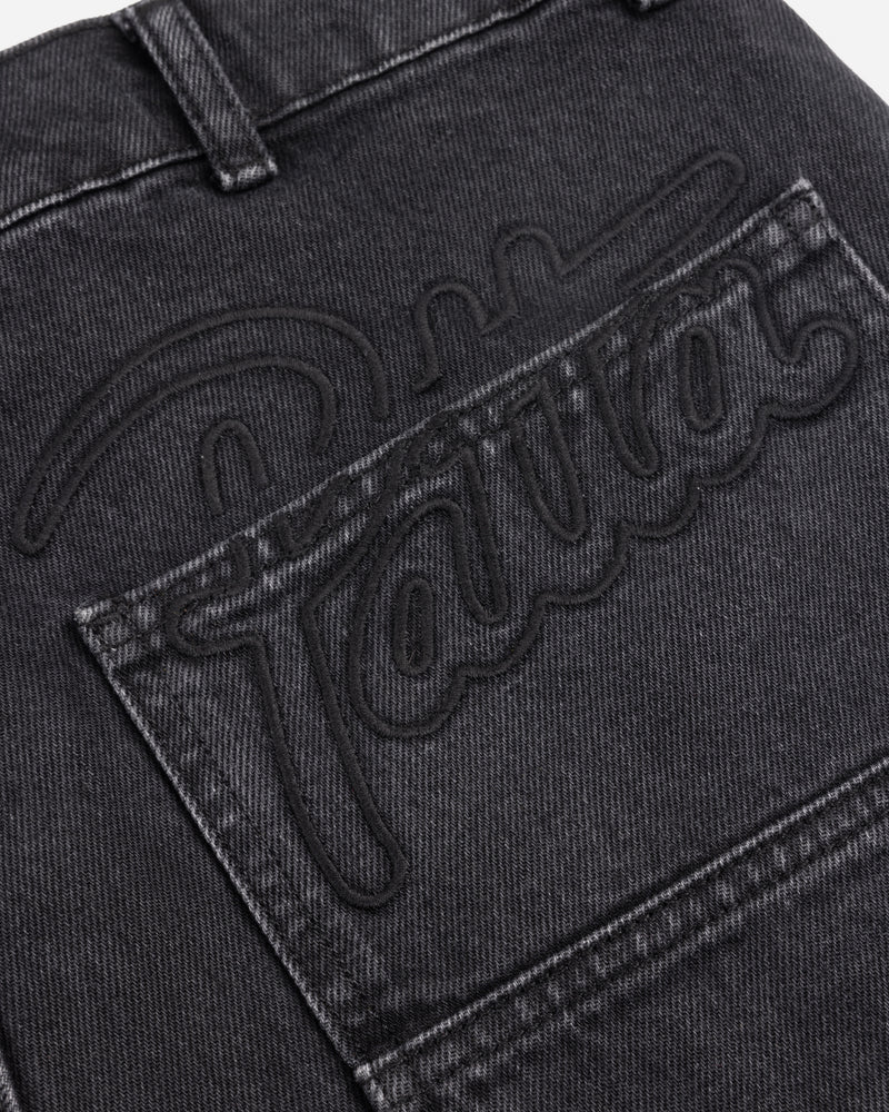 Patta Double Knee Denim Pants (Black Denim)