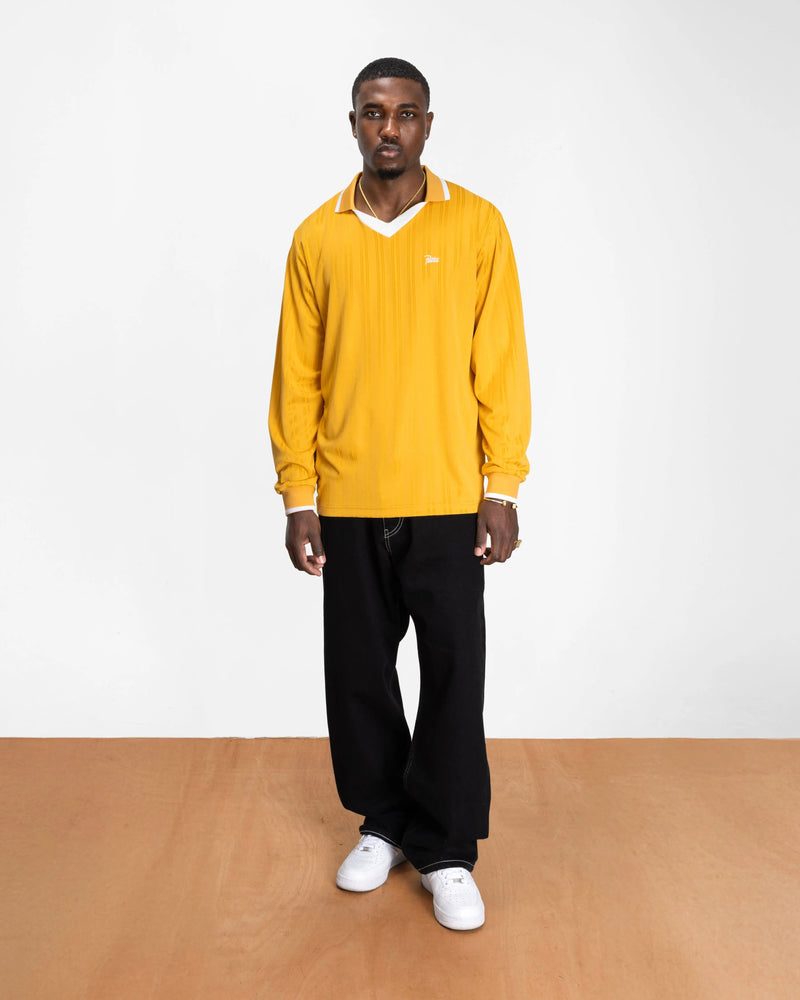 Patta Jacquard Striped Long Sleeve Jersey (Golden Rod)