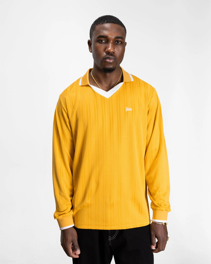 Patta Jacquard Striped Long Sleeve Jersey (Golden Rod)