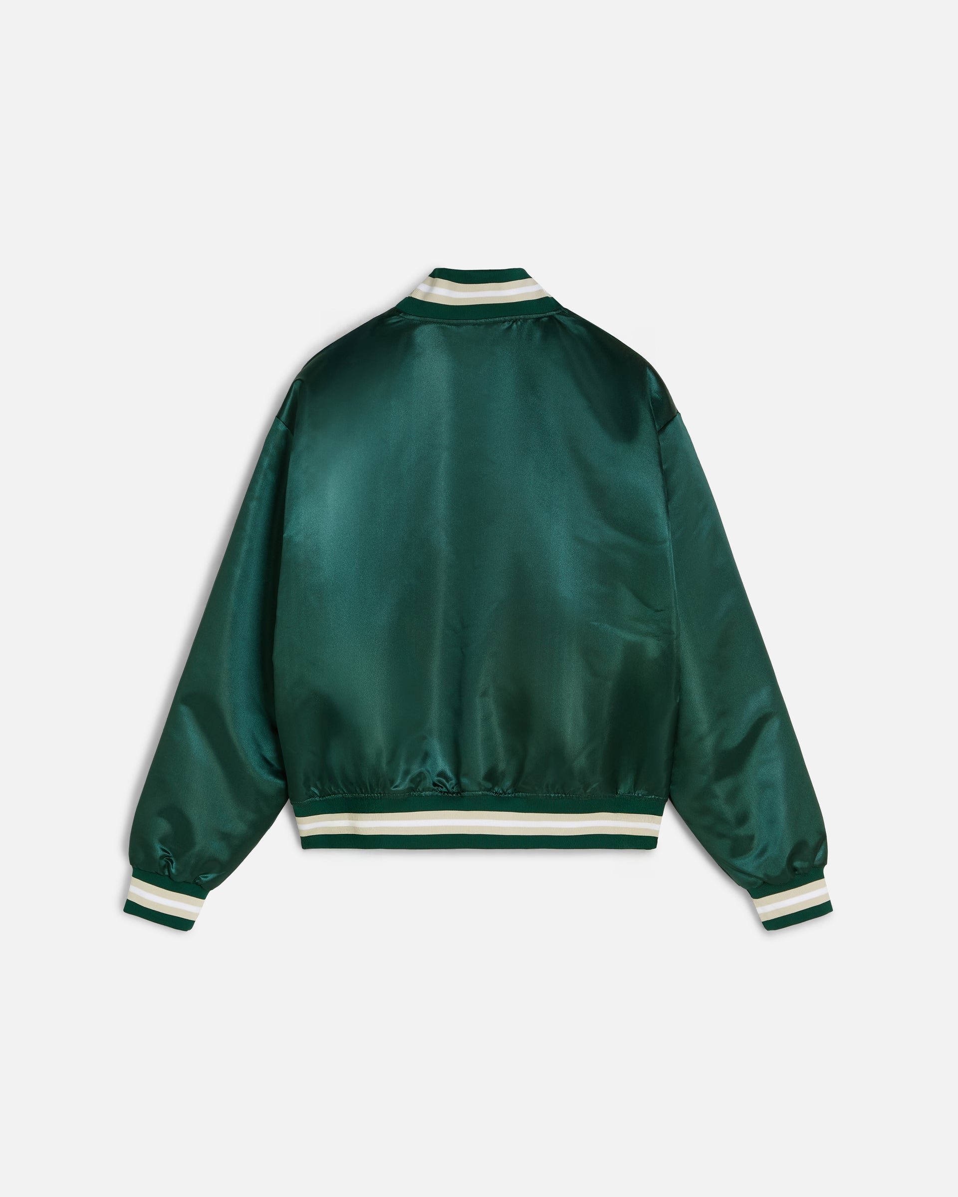 Patta Script Logo Satin Varsity Jacket (Bistro Green)