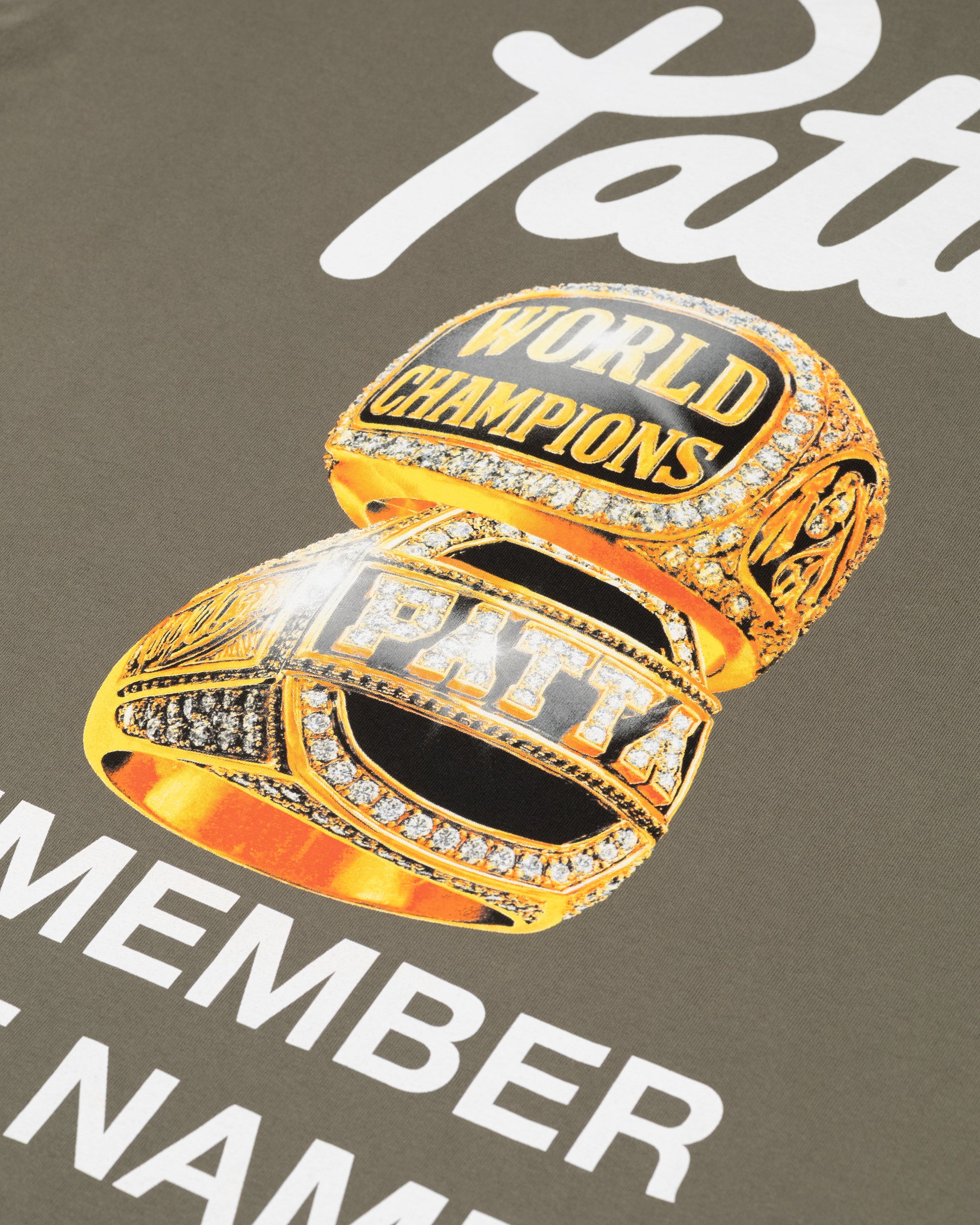 Patta Championship T-Shirt (Dusty Olive)