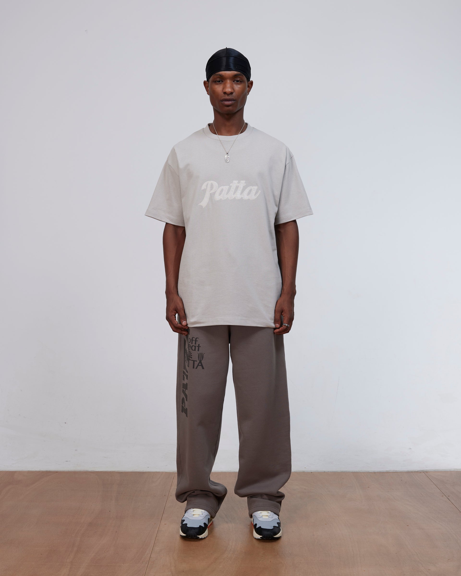 Patta Logo Twill Applique T-Shirt (Flint Gray)