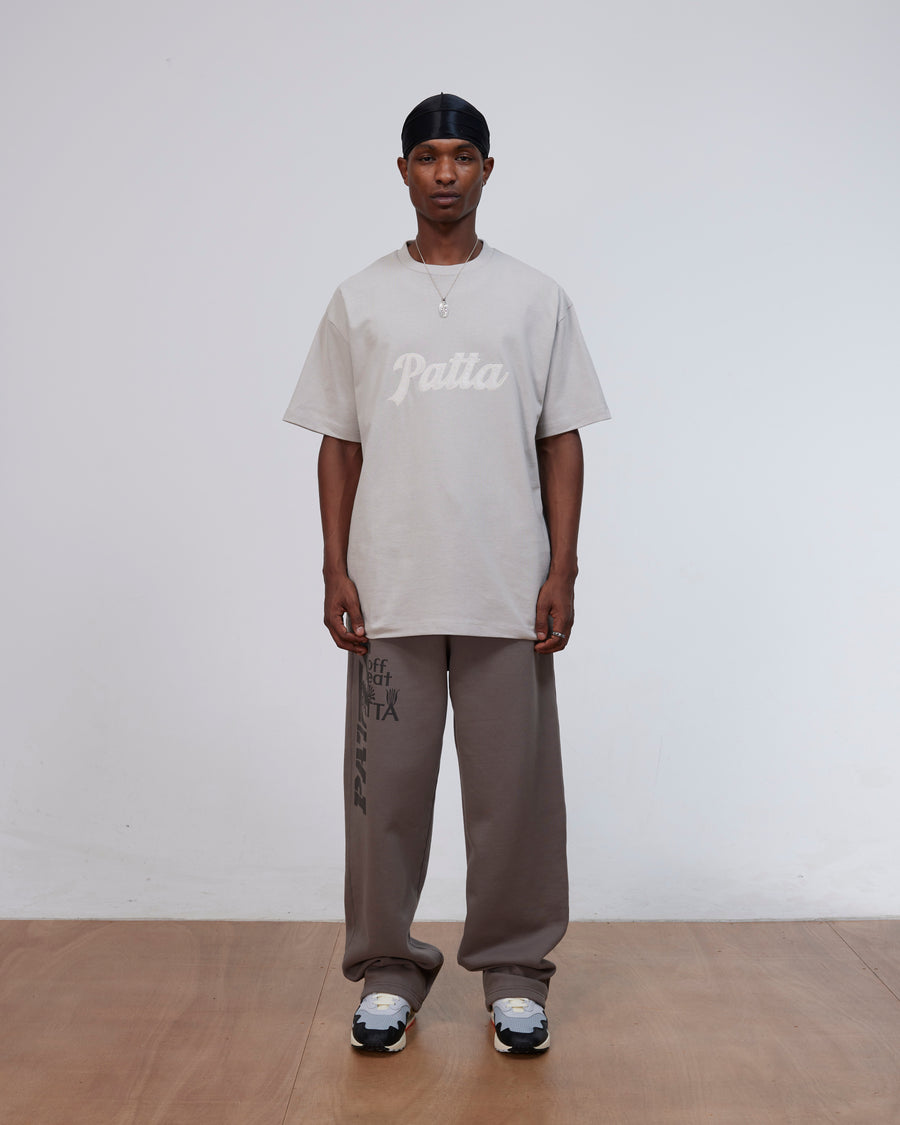 Patta Logo Twill Applique T-Shirt (Flint Gray)