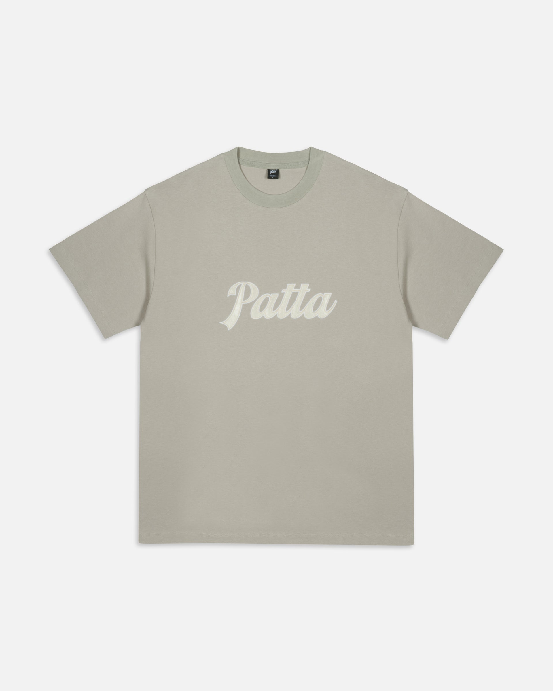 Patta Logo Twill Applique T-Shirt (Flint Gray)