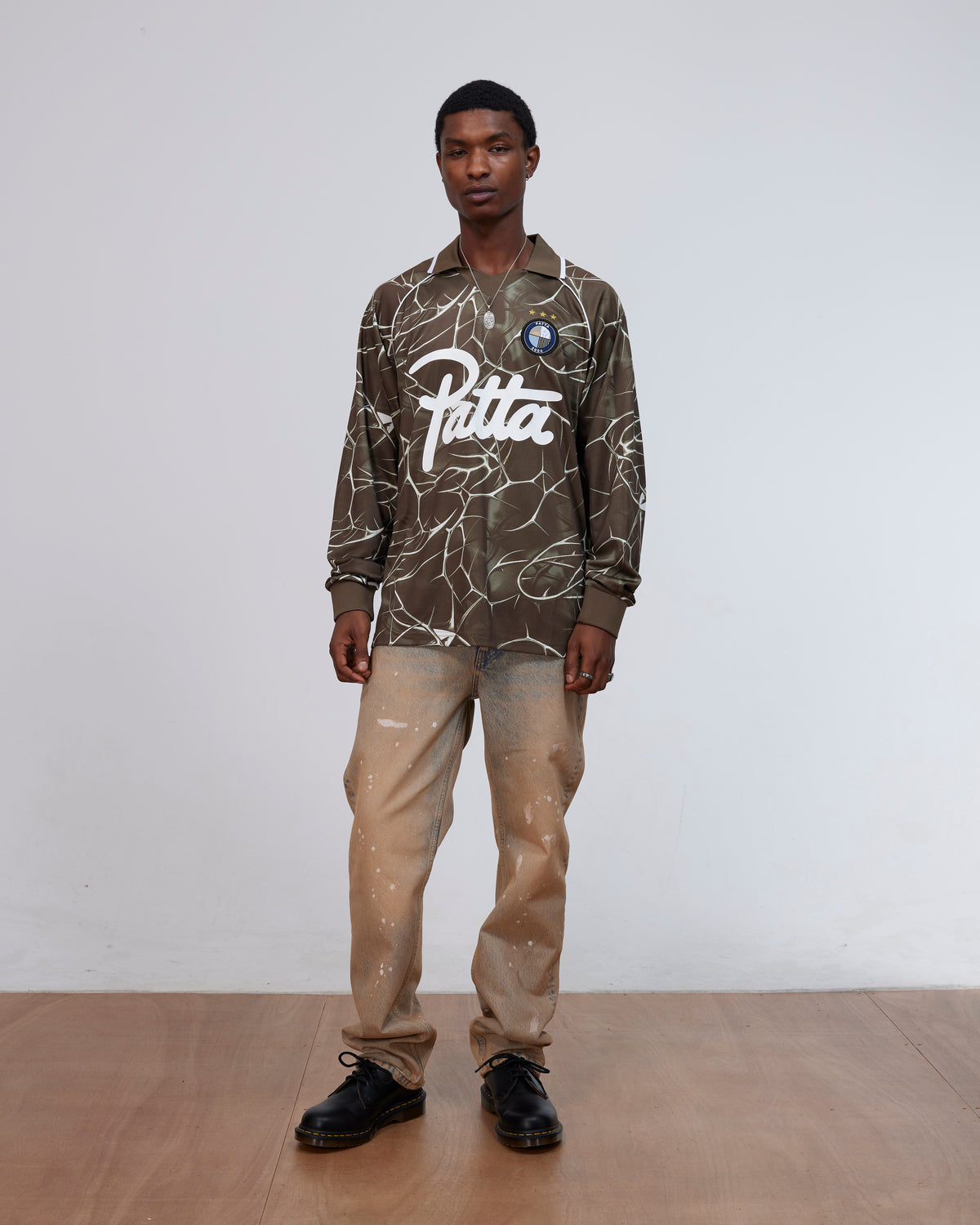 Patta Thorns Longsleeve Football Jersey (Major Brown)