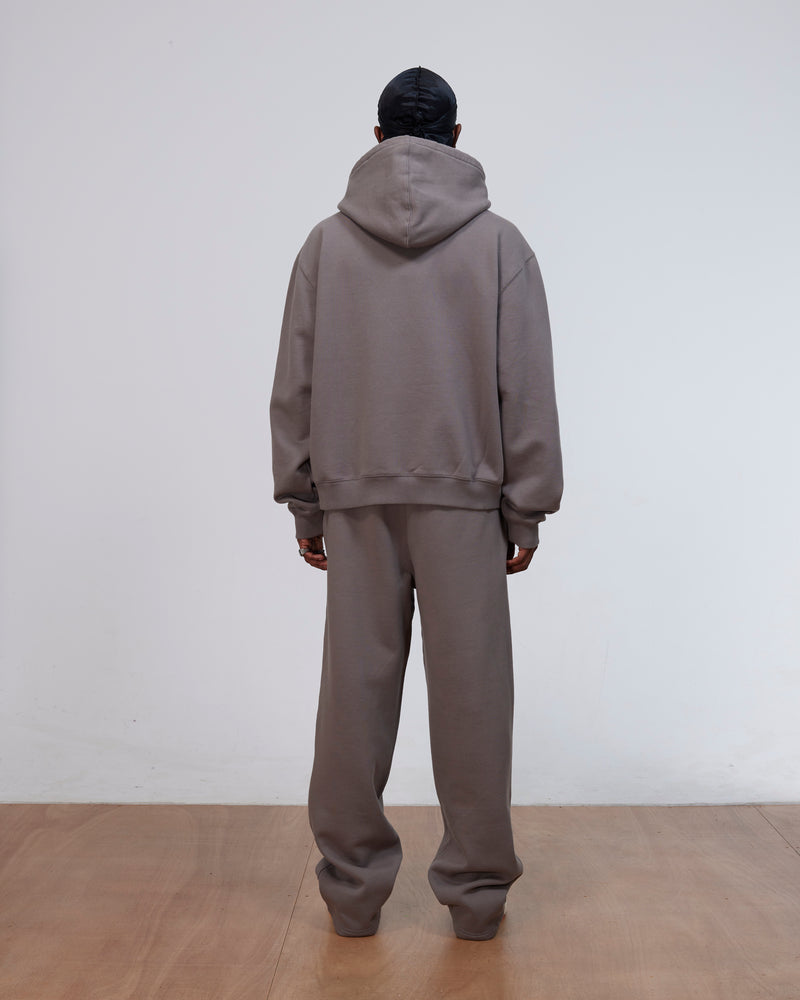 Patta Off Beat Zip Up Hooded Sweater (Brushed Nickel)