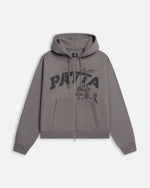 Patta Off Beat Zip Up Hooded Sweater (Brushed Nickel)