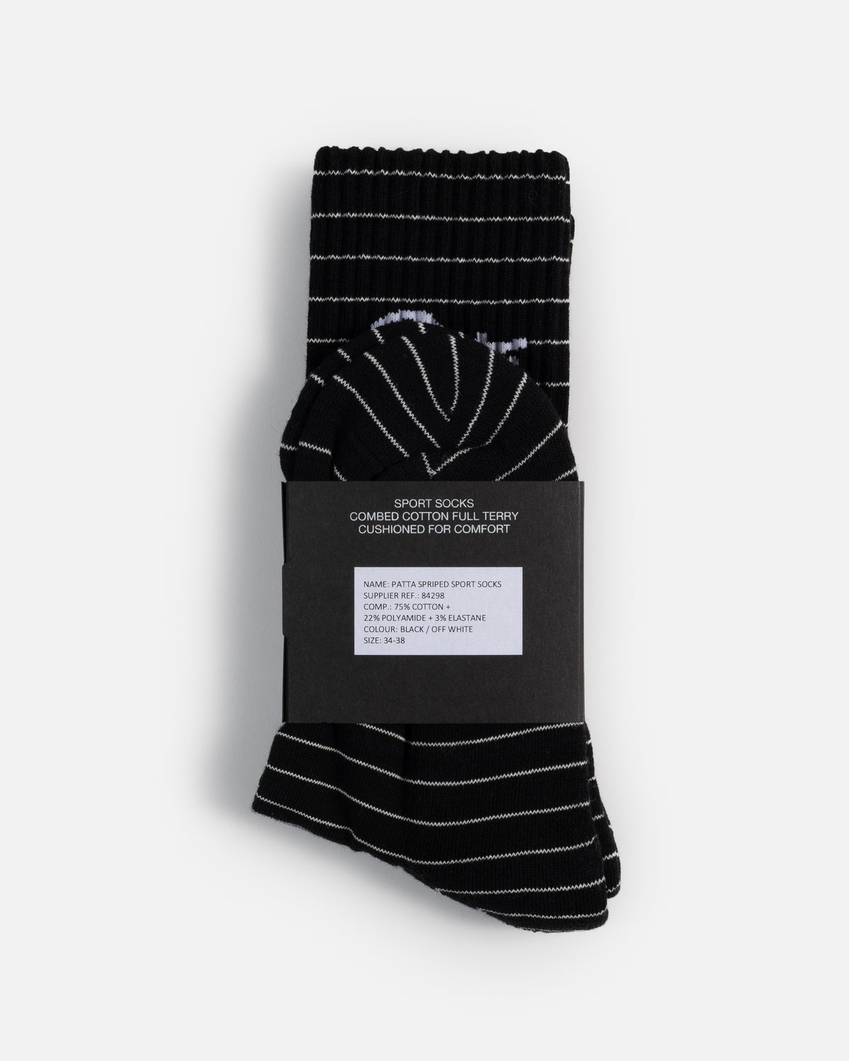 Patta Striped Socks (Black Iris)