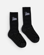 Patta Striped Socks (Black Iris)