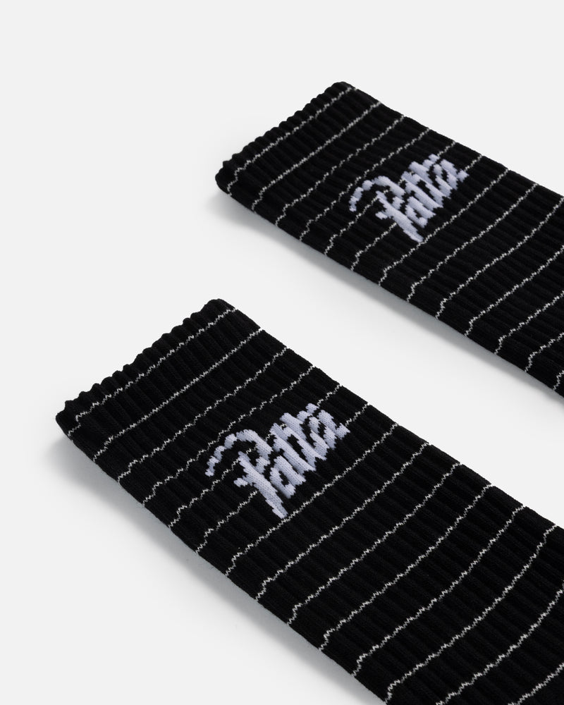 Patta Striped Socks (Black Iris)