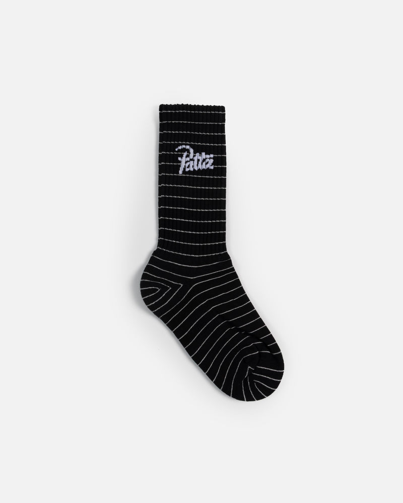 Patta Striped Socks (Black Iris)