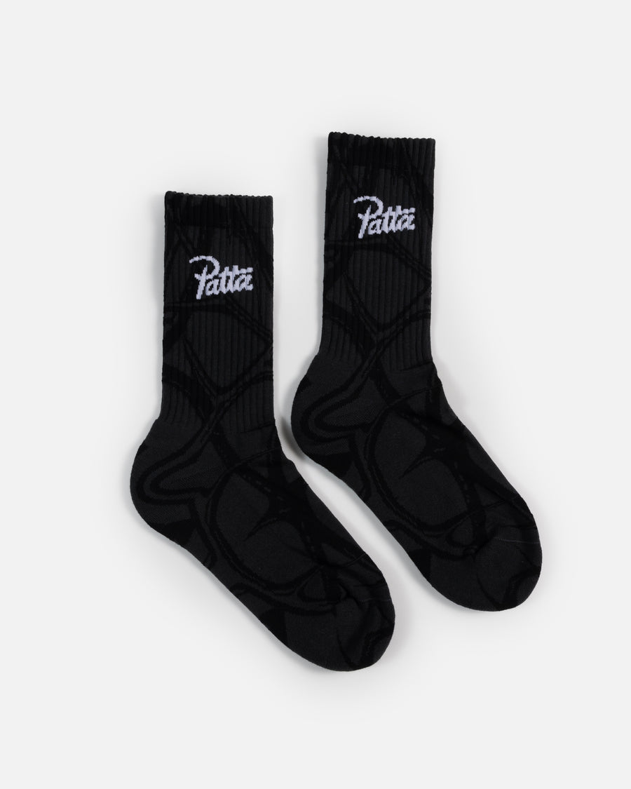Patta Thorns Socks (Grey Pinstripe)