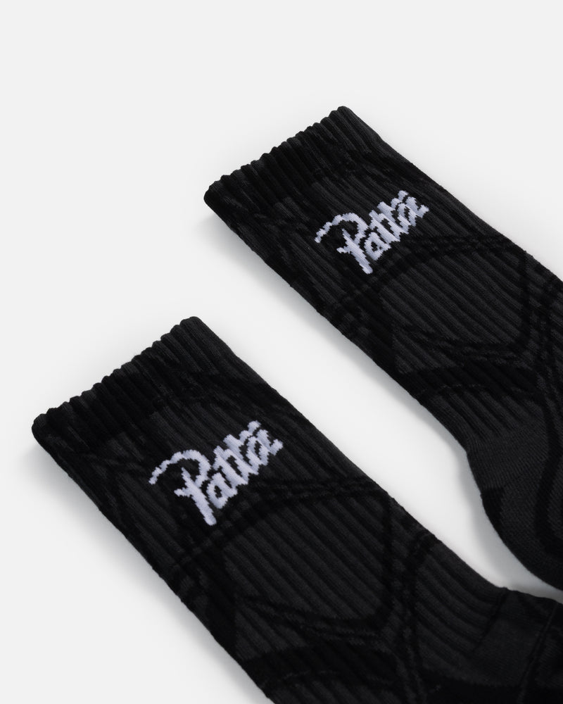 Patta Thorns Socks (Grey Pinstripe)
