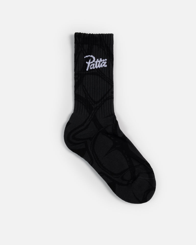 Patta Thorns Socks (Grey Pinstripe)